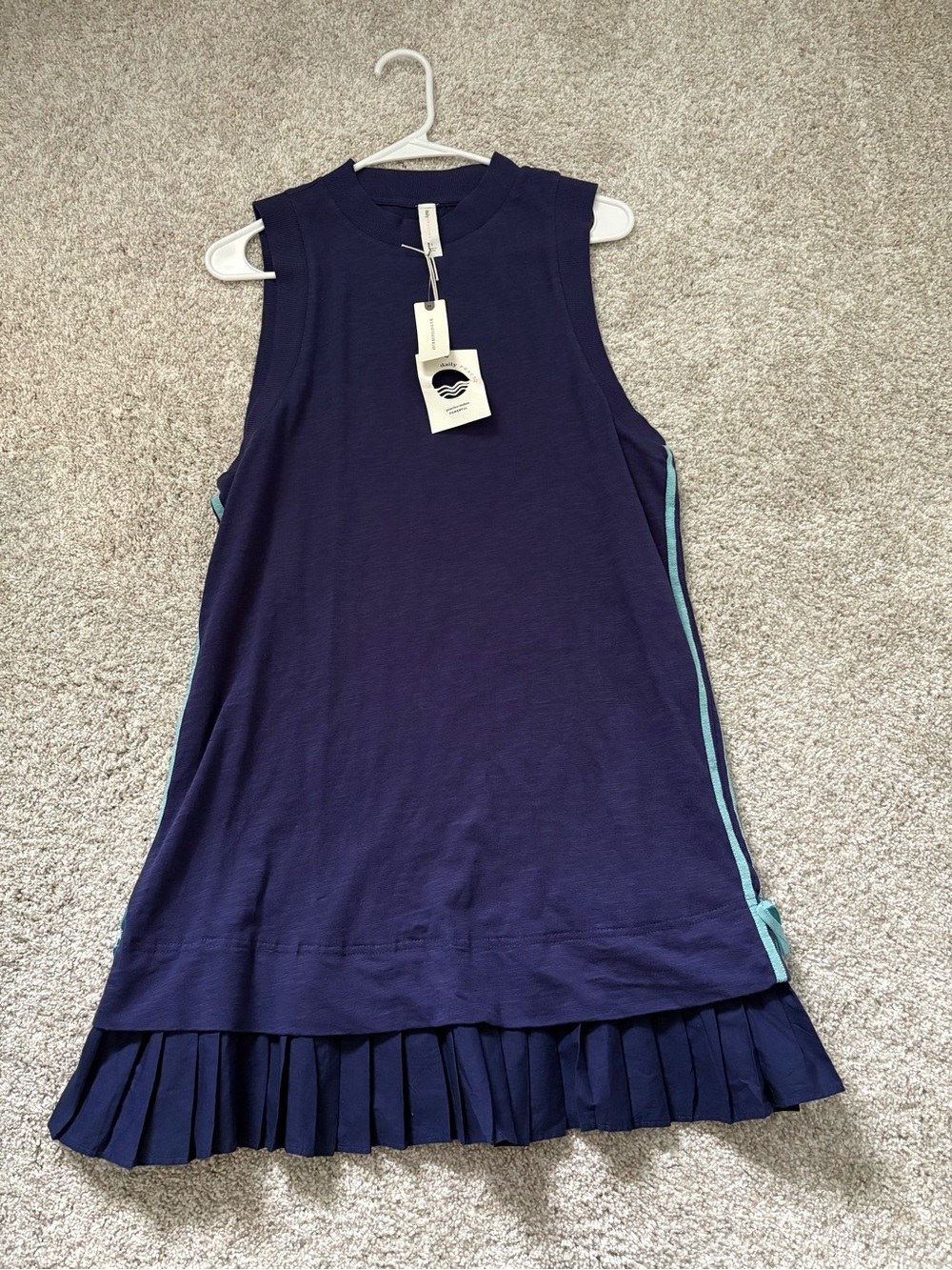 New Anthropologie Daily Practice Layer Up mini dress size S NWT cotton